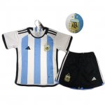 Maillot Argentine Enfant Domicile 3-Champions 2022/2023