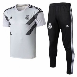 Maillot Survetement Real Madrid 18-19 gris