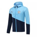 Veste A Capuche Manchester City Windrunner Bleu ciel