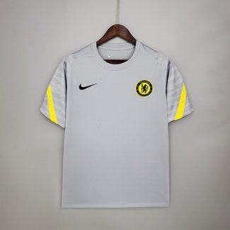 Thailande Maillot Chelsea Training Gris 2021-2022