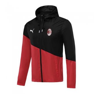 Veste A Capuche AC Milan Windrunner Noir red