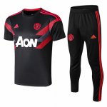 Maillot Survetement Manchester United black 18-19