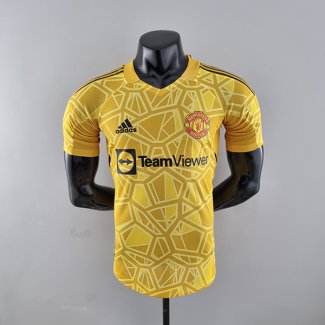 Maillot Manchester United Authentique Portero Jaune 2022/2023