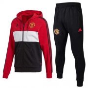 Veste A Capuche Manchester United Rouge blanc noir